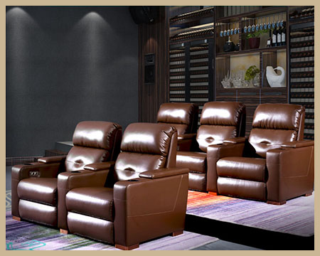 高端定制家庭影院沙发 电动多功能私人影音室 影视厅豪华别墅座椅